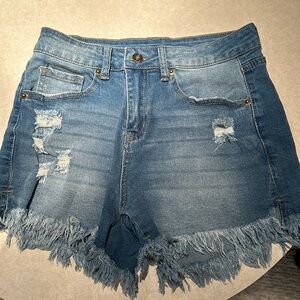 high Waisted Jean Shorts